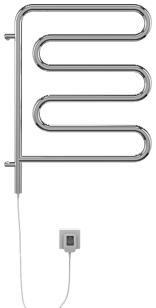 Электро 25 Ш-обр 450х570 поворотный Полотенцесушитель  TERMINUS Якутск - фото 2