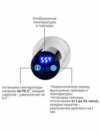 Аккорд П5 500х800 электро Полотенцесушитель TERMINUS Нержавеющая сталь Якутск - фото 4