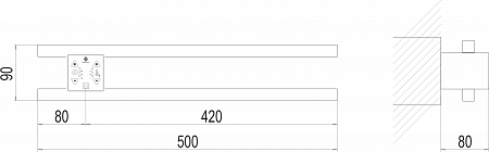 Полка Электро П2 ПРОФ 500х90 NEW Якутск - фото 4